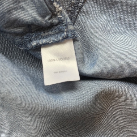 J. Jill Chambray Denim Tunic Blue Size M - Picture 6 of 13